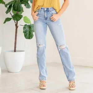 $75 NWOT lovervet by vervet FINESSE HIGH RISE STRAIGHT LEG 25/1